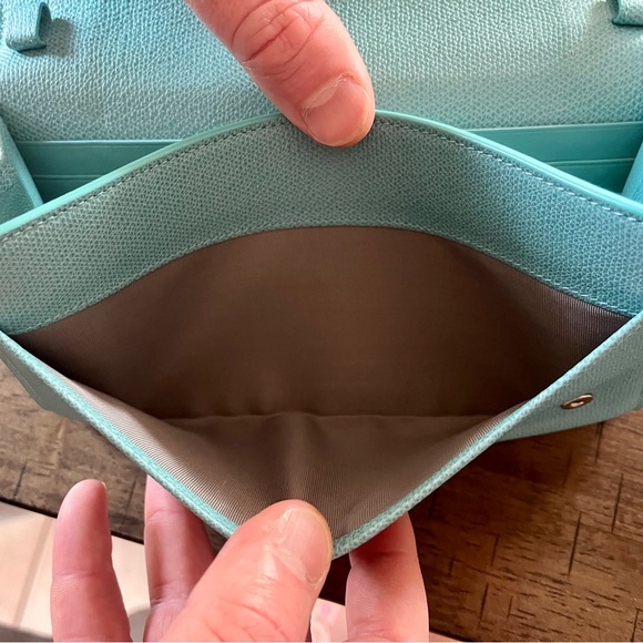 Tiffany & Co Two Way Clutch or Crossbody Leather Purse - Picture 9 of 12